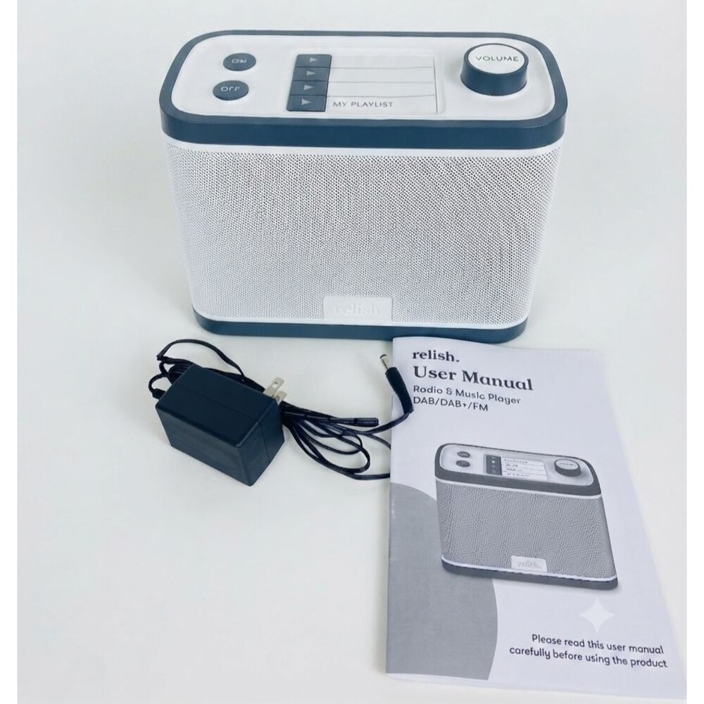 Relish Dementia Alzheimer’s Simple Portable Radio Music Player Power Cord Manual